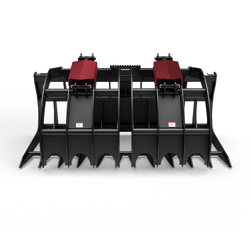 Virnig V60 Large Capacity Skeleton Grapple | Models LCG72 & LCG84 | Widths 73" & 85" | Hydraulic Flow 15 To 25 GPM | For Skid Steers