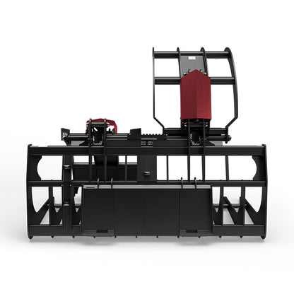 Virnig V60 Large Capacity Skeleton Grapple | Models LCG72 & LCG84 | Widths 73" & 85" | Hydraulic Flow 15 To 25 GPM | For Skid Steers