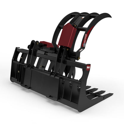 Virnig V60 Large Capacity Skeleton Grapple | Models LCG72 & LCG84 | Widths 73" & 85" | Hydraulic Flow 15 To 25 GPM | For Skid Steers