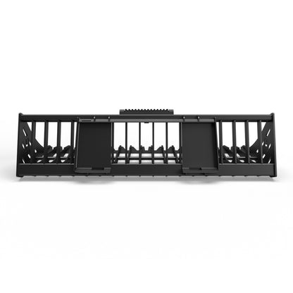 Virnig V60 Skeleton Rock Bucket | Models HSRV72 To HSRV90 | Widths 72" To 90" | Hydraulic Flow 15 To 25 GPM | For Skid Steer