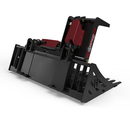 Virnig V60 Skeleton Rock Grapple | Models HSRGV72, HSRGV78, HSRGV84 & HSRGV90 | Widths 72" To 90" | Hydraulic Flow 15 To 25 GPM | For Skid Steer