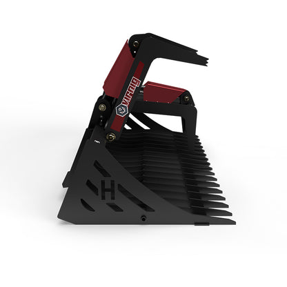 Virnig V60 Skeleton Rock Grapple | Models HSRGV72, HSRGV78, HSRGV84 & HSRGV90 | Widths 72" To 90" | Hydraulic Flow 15 To 25 GPM | For Skid Steer