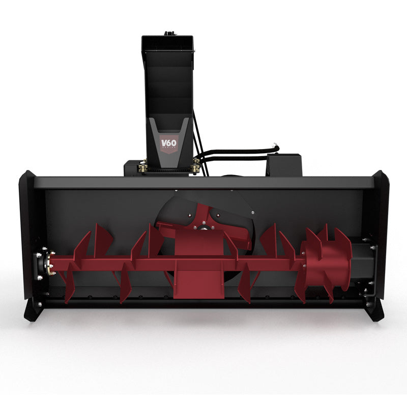 Virnig V60 Snow Blower | Models VBW60, VBW72 & VBW84 | Widths 64.7" To 88.7" | Hydraulic Flow 14 To 45 GPM | For Skid Steers
