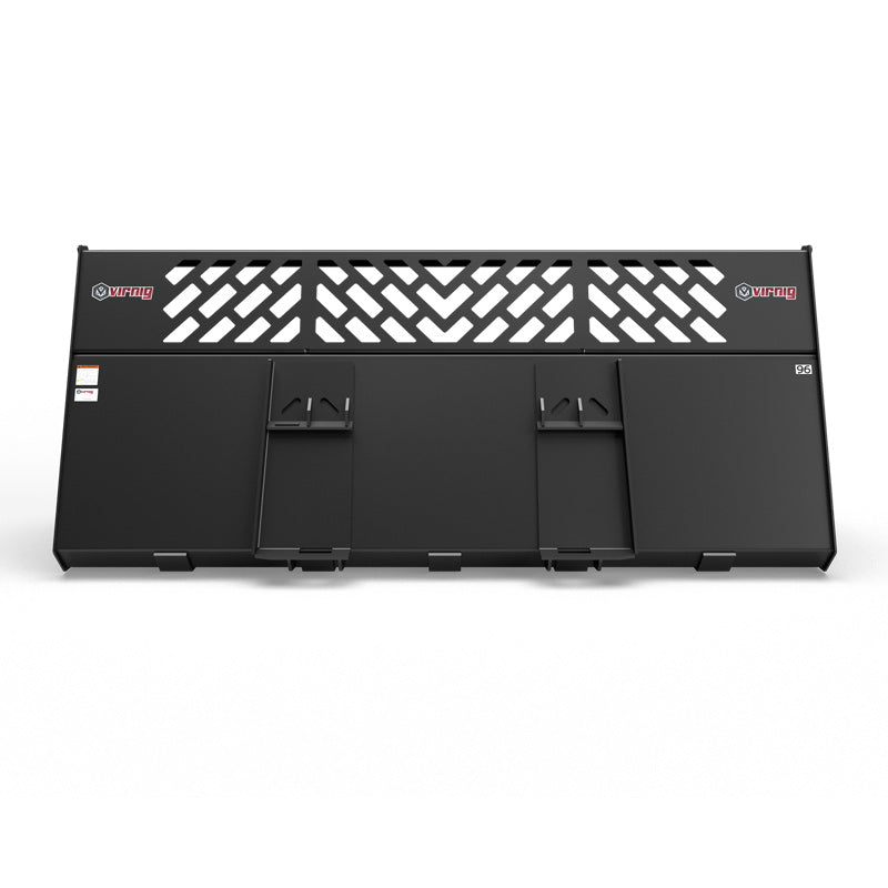 Virnig V60 Snow / Light Material Bucket | Models SBHV78, SBHV84, SBHV96 & SBHV101 | Widths 78" To 101" | Hydraulic Flow Range 15 To 25 GPM | For Skid Steer