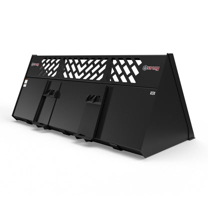 Virnig V60 Snow / Light Material Bucket | Models SBHV78, SBHV84, SBHV96 & SBHV101 | Widths 78" To 101" | Hydraulic Flow Range 15 To 25 GPM | For Skid Steer