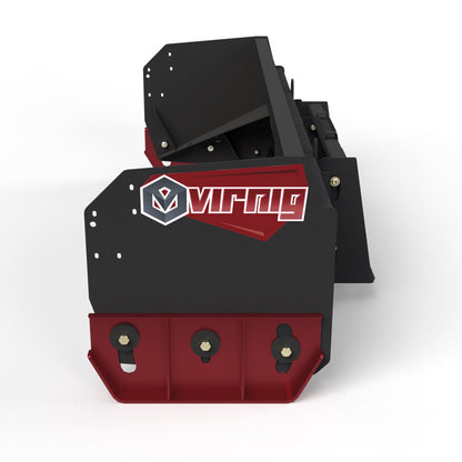 Virnig V60 Snow Pusher | Models SWP84, SWP96, SWP108 & SWP120 | Widths 90" To 122.5" | Hydraulic Flow Range 15 To 25 GPM | For Skid Steer