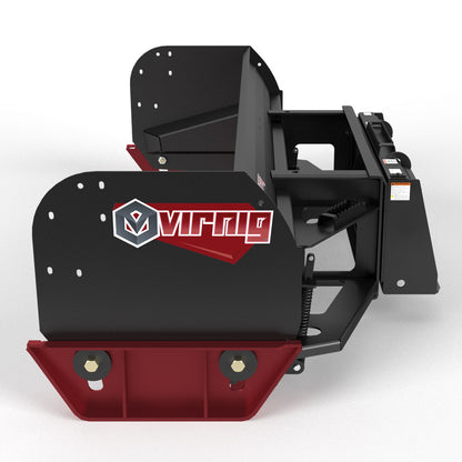 Virnig V60 Steel Edge Snow Pusher | Models SESP84, SESP96, SESP108 & SESP120 | Widths 92.5" To 125.4" | Hydraulic Flow Range 15 To 25 GPM | For Skid Steer