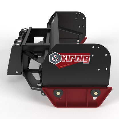 Virnig V60 Steel Edge Snow Pusher | Models SESP84, SESP96, SESP108 & SESP120 | Widths 92.5" To 125.4" | Hydraulic Flow Range 15 To 25 GPM | For Skid Steer