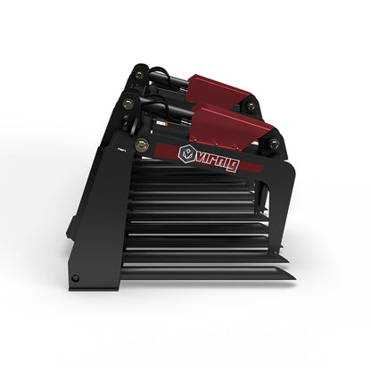 Virnig V60 Tine Fork Grapple | Models ITG72, ITG78, ITG84 & ITG90 | Widths 73" To 91" | Hydraulic Flow 15 To 25 GPM | For Skid Steer