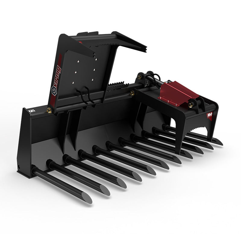 Virnig V60 Tine Fork Grapple | Models ITG72, ITG78, ITG84 & ITG90 | Widths 73" To 91" | Hydraulic Flow 15 To 25 GPM | For Skid Steer