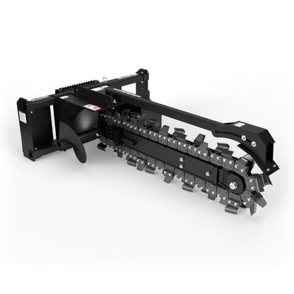 Virnig V60 Trencher | Models TRN36, TRN48, TRN60 | Dig Depth 36" To 60" | Hydraulic Flow 15 To 45 GPM | For Skid Steer