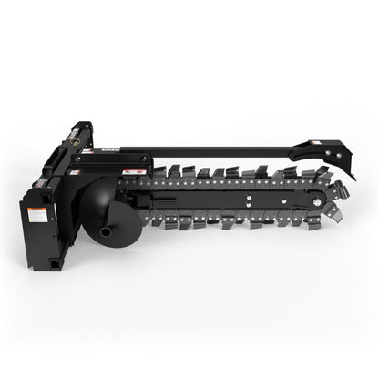 Virnig V60 Trencher | Models TRN36, TRN48, TRN60 | Dig Depth 36" To 60" | Hydraulic Flow 15 To 45 GPM | For Skid Steer