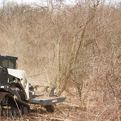 Virnig V60 Open Front Rotary Brush Cutter | Models IRC72, IRC78 & IRC84 | Widths 72" To 84" | Hydraulic Flow 20 To 45 GPM | For Skid Steer