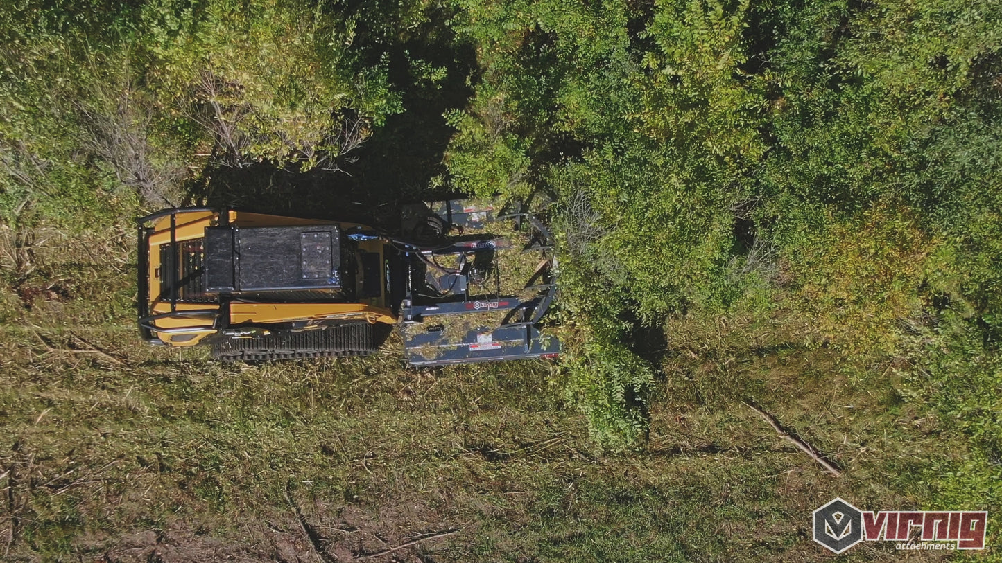 Virnig V60 Open Front Rotary Brush Cutter | Models IRC72, IRC78 & IRC84 | Widths 72" To 84" | Hydraulic Flow 20 To 45 GPM | For Skid Steer