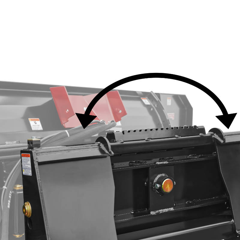 Virnig V60 Hydraulic Snow Blade/Pusher | Models HSBP120, HSBP132, HSBP144 & HSBP156 | Widths 124.5" To 160.5" | Hydraulic Flow 15 To 25 GPM | For Skid Steer