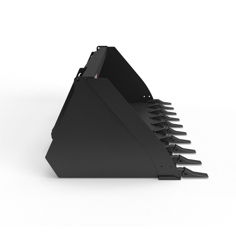 Virnig V70 CWL General Purpose Bucket | Models WGP72 To WGP96 | Widths 72" To 96" | Hydraulic Flow Range 15 To 25 GPM | For Compact Wheel Loaders