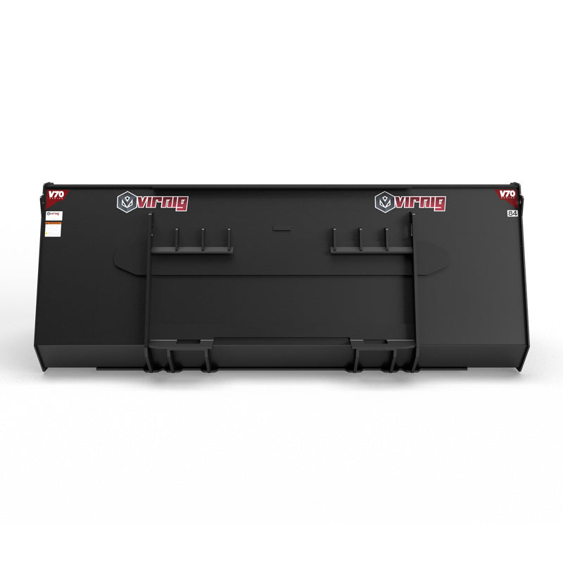 Virnig V70 CWL High Capacity General Purpose Bucket | Models WHC72 To WHC101 | Widths 73.5" To 101.5" | Hydraulic Flow Range 15 To 25 GPM | For Compact Wheel Loaders