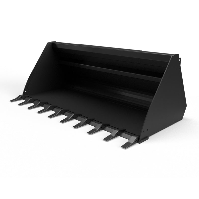 Virnig V70 CWL High Capacity General Purpose Bucket | Models WHC72 To WHC101 | Widths 73.5" To 101.5" | Hydraulic Flow Range 15 To 25 GPM | For Compact Wheel Loaders