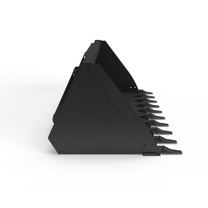 Virnig V70 CWL High Capacity General Purpose Bucket | Models WHC72 To WHC101 | Widths 73.5" To 101.5" | Hydraulic Flow Range 15 To 25 GPM | For Compact Wheel Loaders