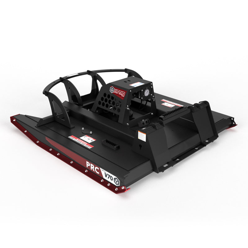 Virnig V70 Open Front Rotary Brush Cutter | Models PRC72, PRC78 & PRC84 | Widths 72" To 84" | Hydraulic Flow 30 To50 GPM | For High-Flow Skid Steers