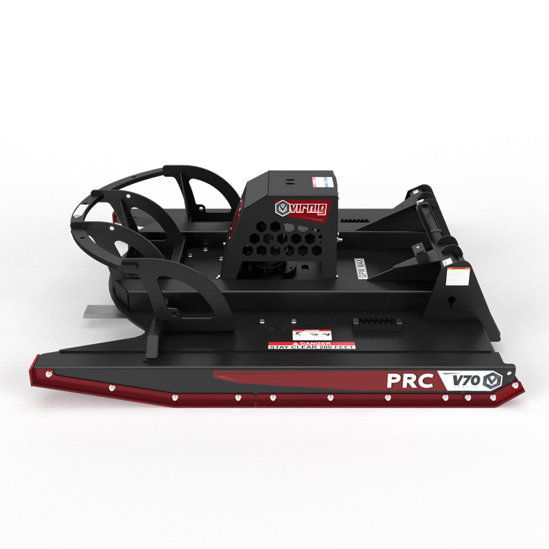 Virnig V70 Open Front Rotary Brush Cutter | Models PRC72, PRC78 & PRC84 | Widths 72" To 84" | Hydraulic Flow 30 To50 GPM | For High-Flow Skid Steers