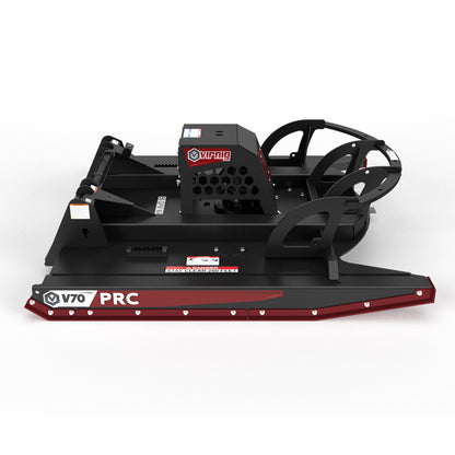 Virnig V70 Open Front Rotary Brush Cutter | Models PRC72, PRC78 & PRC84 | Widths 72" To 84" | Hydraulic Flow 30 To50 GPM | For High-Flow Skid Steers