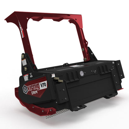 Virnig V70 Drum Mulcher | Models DRM60 & DRM72 | Widths 60" & 72" | Hydraulic Flow 30 To 50 GPM | For Skid Steer