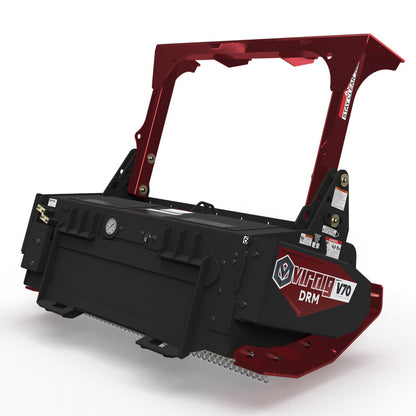 Virnig V70 Drum Mulcher | Models DRM60 & DRM72 | Widths 60" & 72" | Hydraulic Flow 30 To 50 GPM | For Skid Steer