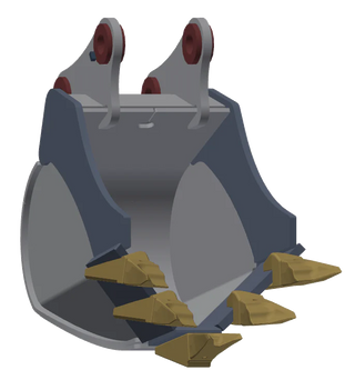 TAG V-Bottom Rock Bucket | Ultra Heavy Duty Penetration | 12"–24" Width | Machine Size 65–80 Ton | For Excavators & Backhoes