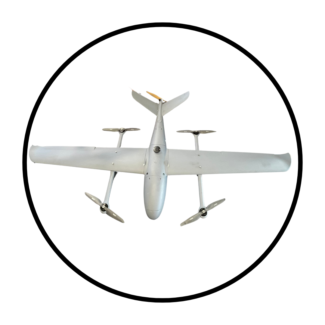 AeroStar Dynamics VTOL UAV Drone | Model VTOL-EVR-8 | Wingspan 2500 mm | Flight Endurance 12+ Hours | Payload 45+ kg | For Agricultural, Surveillance & Commercial