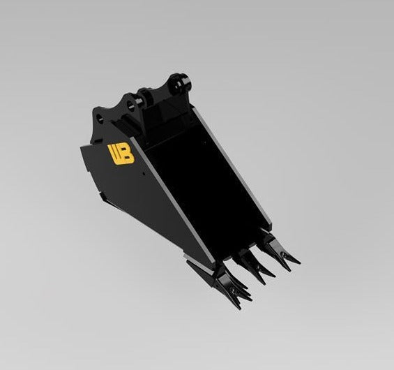Werk-Brau Reverse V-Bottom Rock Bucket | 36"–84" Width | 12–60 Tons | For Excavators