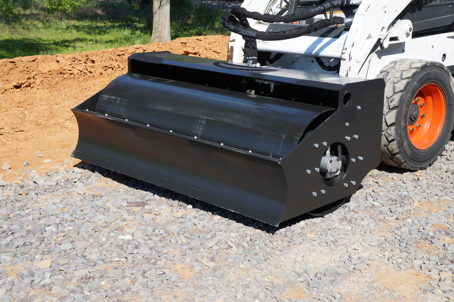 Loflin Fabrication | Vibratory Roller | 84" Width | Hydraulic Flow 14 To 43 GPM | For Skid Steer