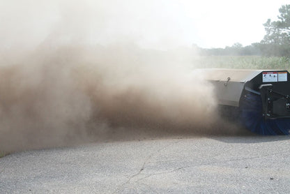 Virnig Angle Broom | Models VAB60 To VAB96 | Widths 60" To 96" | Hydraulic Flow 15 To 25 GPM | For Skid Steer