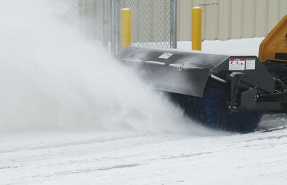 Virnig Angle Broom | Models VAB60 To VAB96 | Widths 60" To 96" | Hydraulic Flow 15 To 25 GPM | For Skid Steer