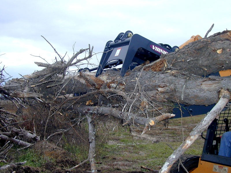 Virnig V60 Skeleton Rock Grapple | Models HSRGV72, HSRGV78, HSRGV84 & HSRGV90 | Widths 72" To 90" | Hydraulic Flow 15 To 25 GPM | For Skid Steer