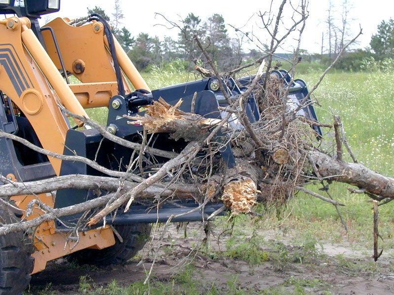 Virnig V50 Tine Fork Grapple | Models TBG260, TBG266, TBG272 & TBG278 | Widths 61" To 79" | Hydraulic Flow 15 To 25 GPM | For Skid Steer