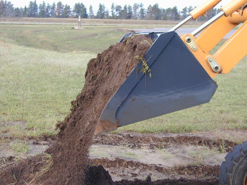 Virnig V60 Low Profile Dirt Bucket | Models HDHV72, HDHV78, HDHV84 & HDHV90 | Widths 72" To 90" | Hydraulic Flow 15 To 25 GPM | For Skid Steer