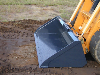 Virnig V60 Low Profile Dirt Bucket | HDHV-GB Series | Widths 72" To 90" | 15-25 GPM | For Skid Steers