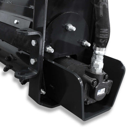 Virnig Power Rake | Models PWR72 & PWR90 | Widths 72" To 90" | Hydraulic Flow 15 To 25 GPM | For Skid Steer