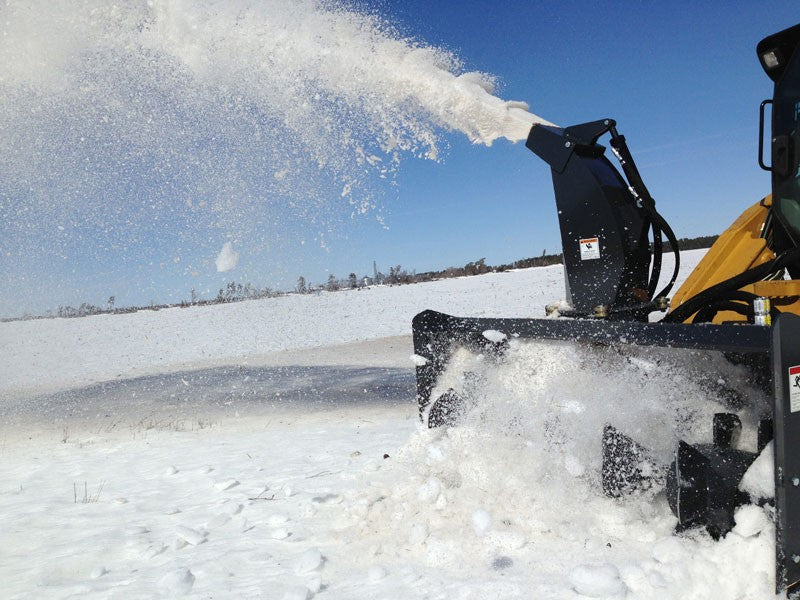 Virnig V60 Snow Blower | Models VBW60, VBW72 & VBW84 | Widths 64.7" To 88.7" | Hydraulic Flow 14 To 45 GPM | For Skid Steers