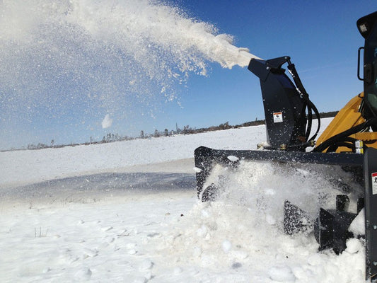 Virnig V60 Snow Blower | Models VBW60, VBW72 & VBW84 | Widths 64.7" To 88.7" | Hydraulic Flow 14 To 45 GPM | For Skid Steers