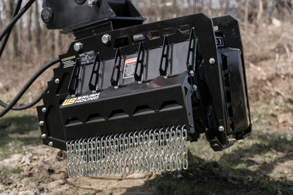 Werk-Brau Brush Hound FX Defender Mulcher | Model FX26, FX36 & FX46 | Width 26–46" | 15–70 GPM | 4–34 Tons | For Excavator