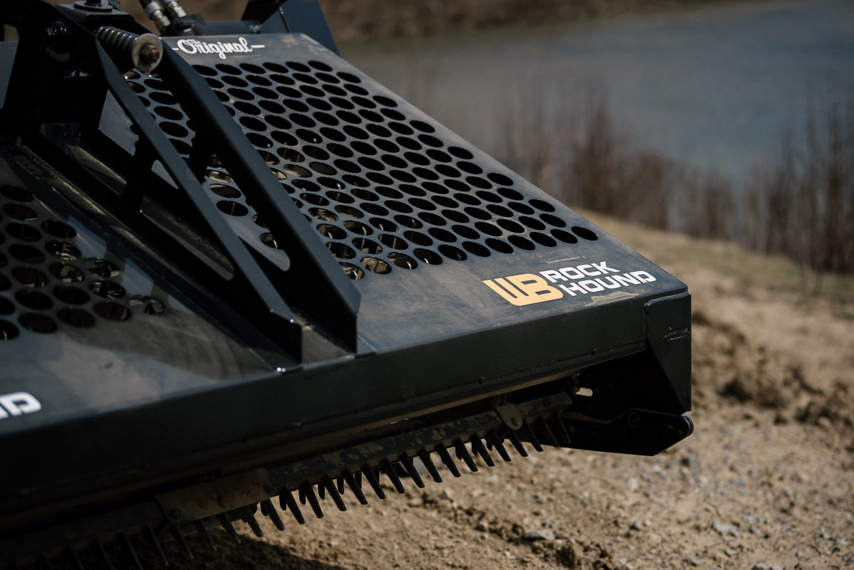 Werk-Brau RockHound Landscape Rake | Model 72B & 72B-3 | Cutting Width 72" | 13 GPM | 40–60 HP | For Skid Steers & Tractors