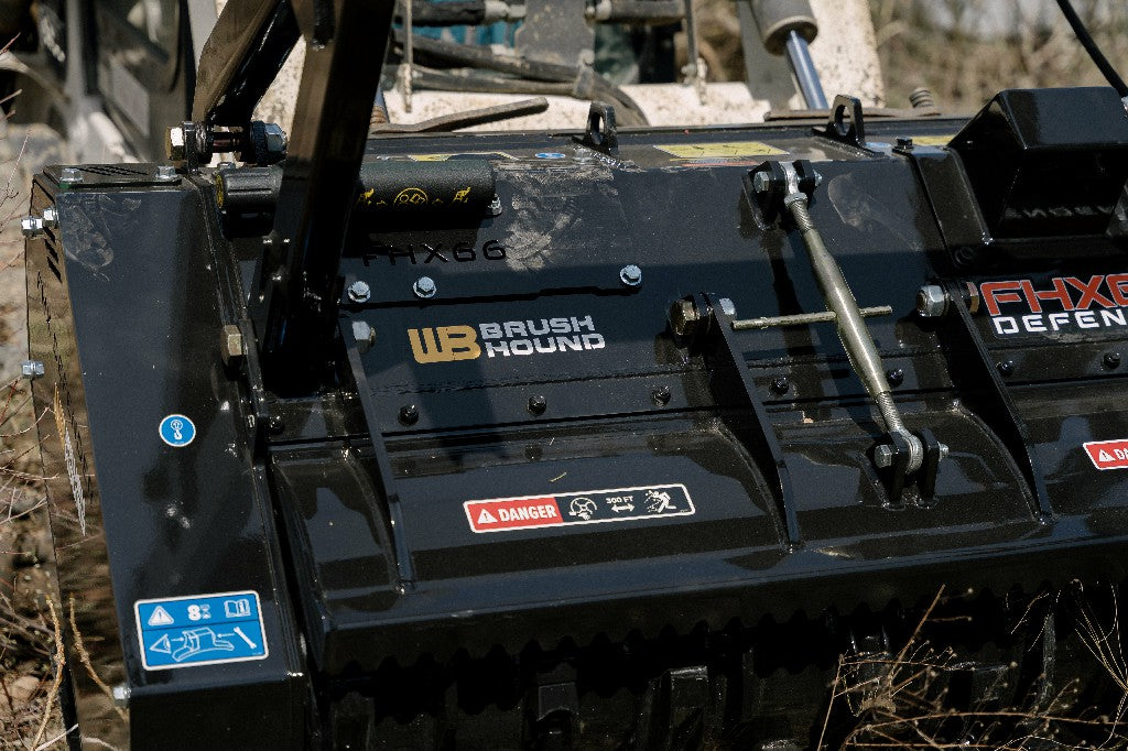 Werk-Brau Defender Forestry Mulcher | Model FHX66 & FHX86 | Width 54"-78" | 17-70 GPM | For Skid Steers & Track Loaders