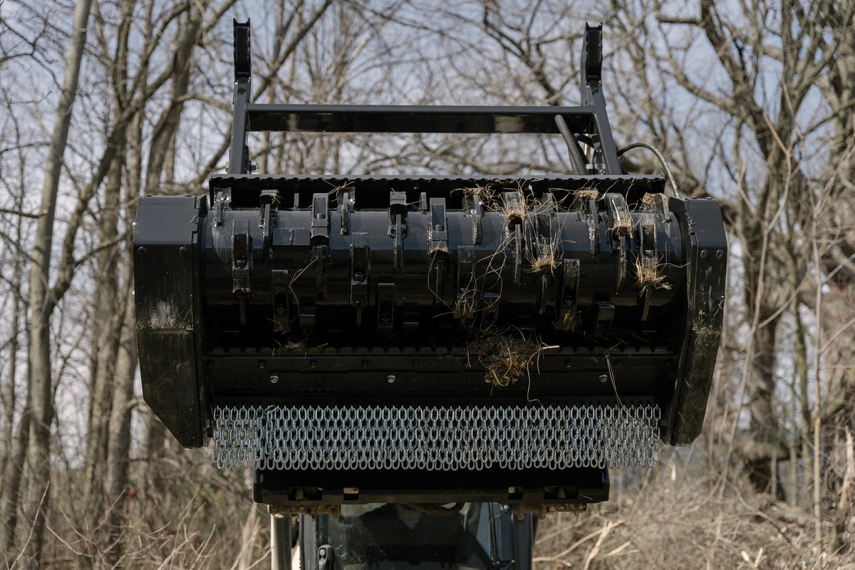 Werk-Brau Defender Forestry Mulcher | Model FHX66 & FHX86 | Width 54"-78" | 17-70 GPM | For Skid Steers & Track Loaders