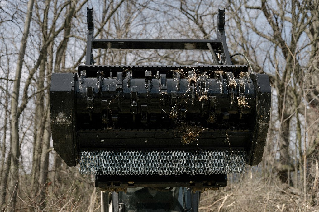 Werk-Brau Defender Forestry Mulcher | Model FHX66 & FHX86 | Width 54"-78" | 17-70 GPM | For Skid Steers & Track Loaders