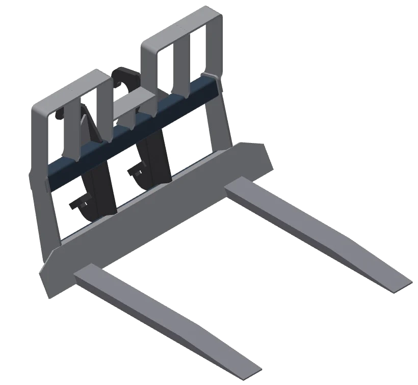 TAG Car Body Forks | Heavy Duty Scrap & Salvage Forks | Fixed Tines 60"–96" | Fork Carriage Width 96"–120" | Machine Size 30,000–80,000 lbs | For Wheel Loaders