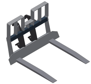 TAG Car Body Forks | Fixed Tines 60"–96" | Fork Carriage Width 96"–120" | Machine Size 15-40 Tons | For Wheel Loaders
