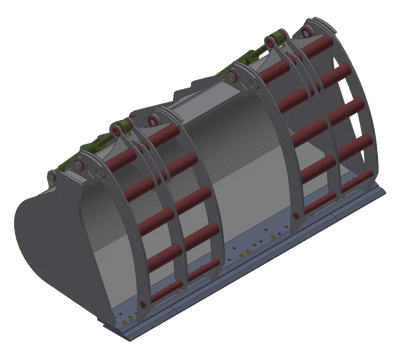 TAG Heavy Duty Recycling Grapple Buckets | Width 72