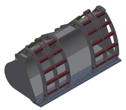 TAG Heavy Duty Recycling Grapple Buckets | Width 72"-120" | Capacity 1.00–8.00 yd | Machine Size 6-40 Tons | For Wheel Loaders